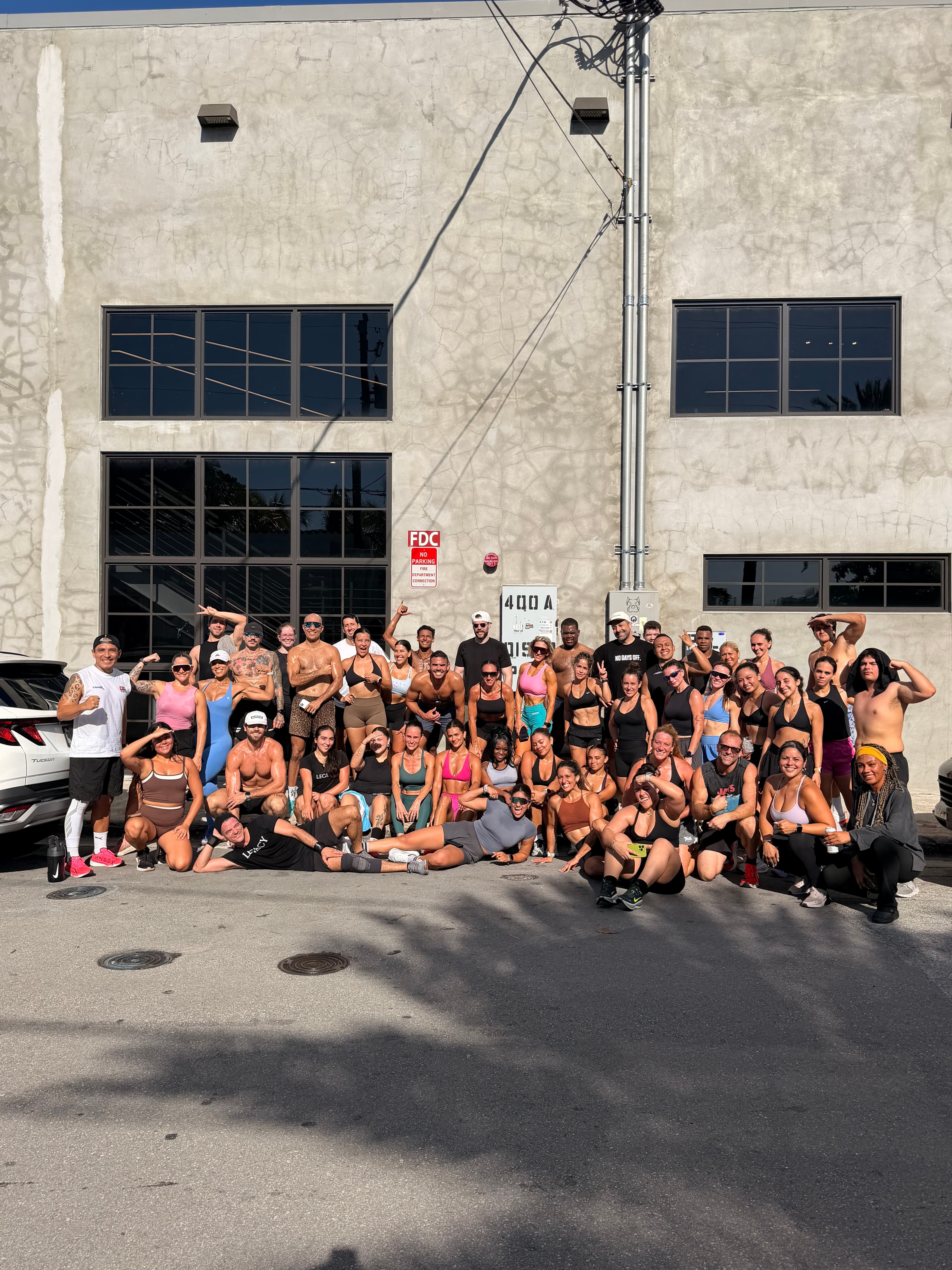 The outdoor group after the work