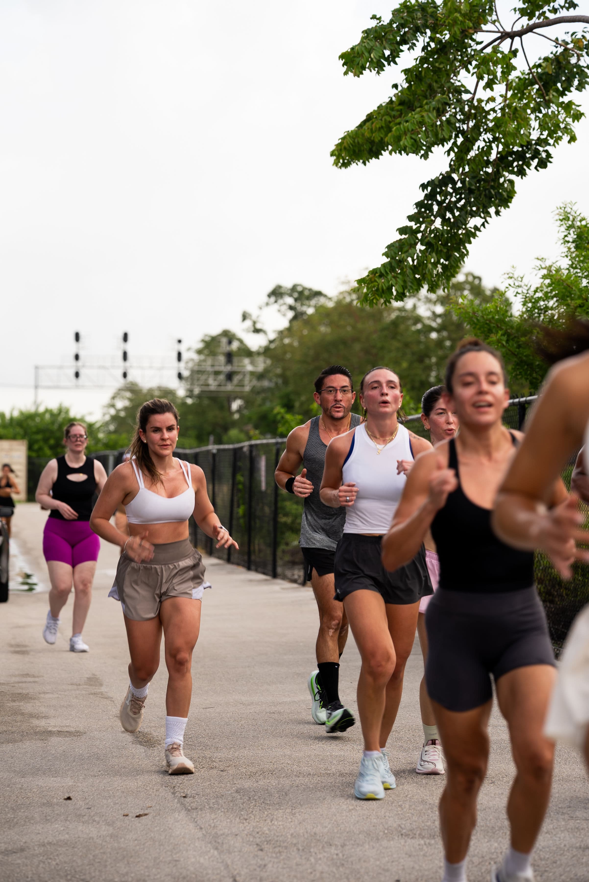 The Script pack on the path. Miami is the track.
