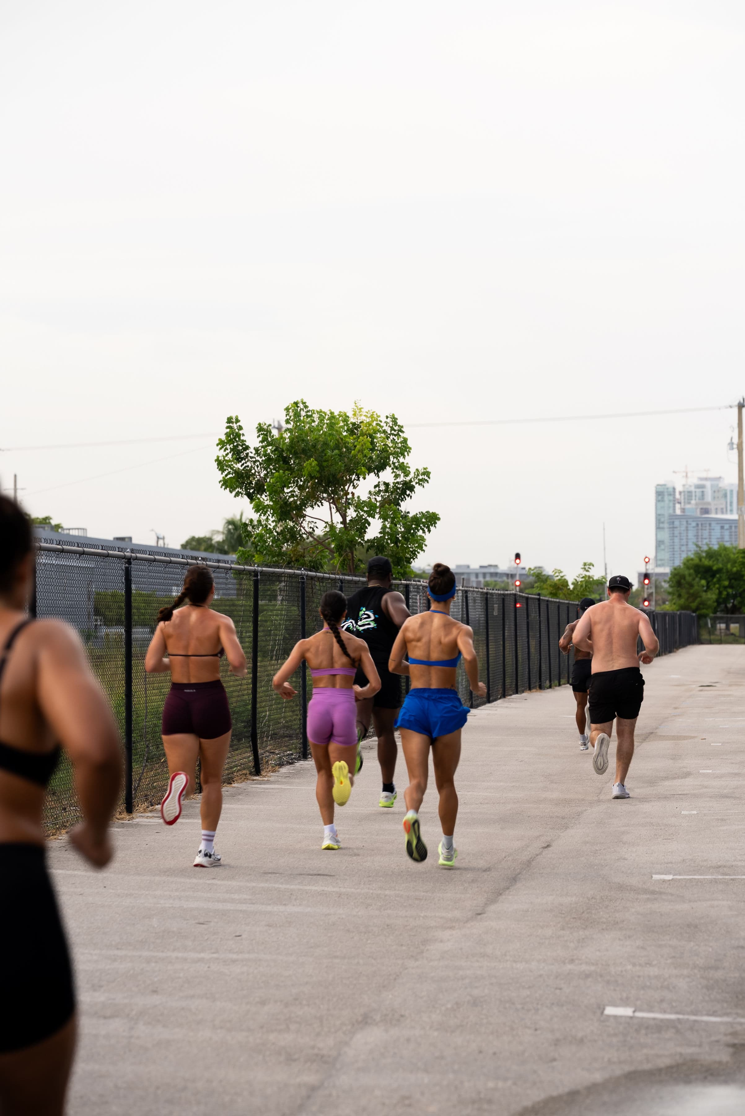 The pack on the path, Miami as the track